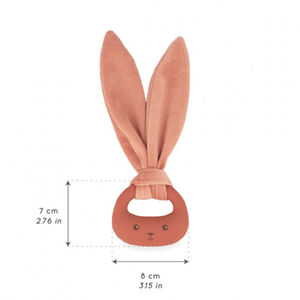 Anneau de dentition en silicone Lapin Terracotta 
