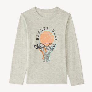 T-shirt met lange mouwen met fantasiedruk voor jongens 