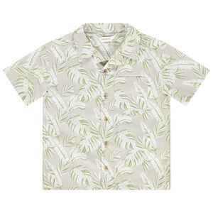 Chemise manches courtes imprimée feuillages pour garçon  