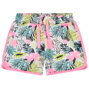 Short in jersey met fantasieprint voor meisjes 