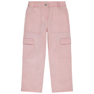 Rechte cargo broek met zakken voor meisjes 