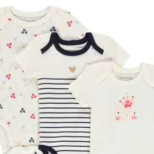 Lot de 7 bodies manches courtes fantaisie pour bébé fille 