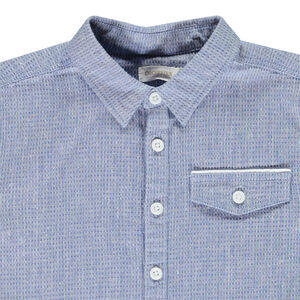 Korte mouwen effen van stof voor jongen 