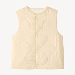 Reversible mouwloze donsjas voor meisjes 