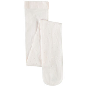 Paarse panty met bloemenprint voor meisjes 