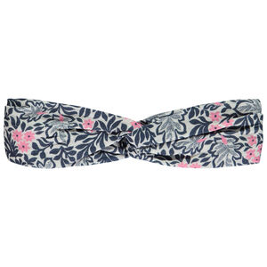 Bandeau imprimé fantaisie en double gaze avec effet croisé fille 