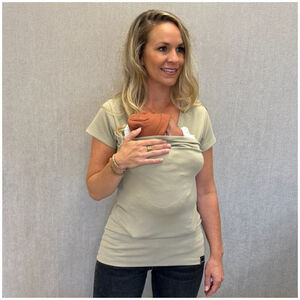 T-shirt Porte-bébé Femme Taille XL Taupe 