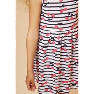 Robe à bretelles imprimé papillons fille 