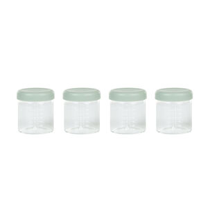 Lot de 4 pots de conservation en verre - 220 ml 