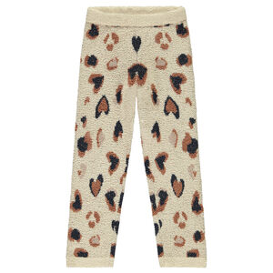 Pyjama 2 pièces en tricot fantaisie avec broderie fille 