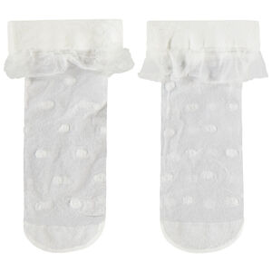 Paire de chaussettes normales effet chiffon fille 