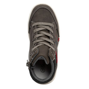 Bottillons gris à lacets et zip pour enfant garçon 