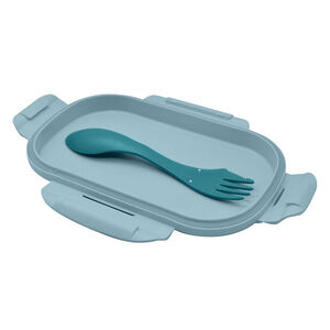 Lunchbox avec couvert Reine des Neiges Bleu 