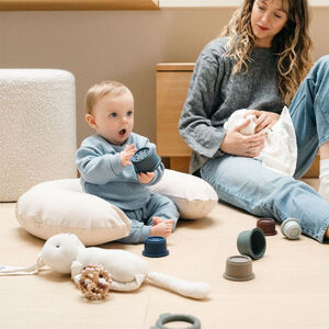 Coussin d'aillaitement Softy 150cm Chiné Sand 