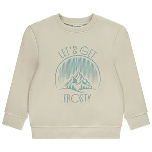 Sweatshirt fleece met fantasieprint voor jongen 