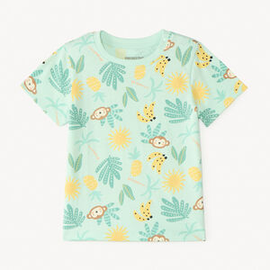 T-shirt met korte mouwen met fantasiedruk voor jongetjes 