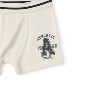 Set van 5 boxershorts, effen en gestreept, voor jongens 