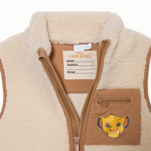 mouwloos sherpavest Simba Disney voor babyjongen 