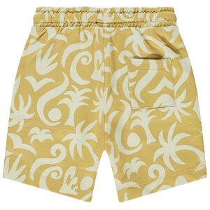 Bermuda fleece met palmenprint voor babyjongens 