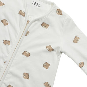 Slaapzak met vaste mouwen jersey Bear - Multicolor - 70 cm 