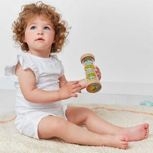 transparante houten regendrum 