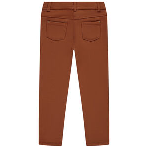 Pantalon uni en molleton fille 