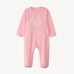 Dors-bien en jersey printé pour bébé fille 