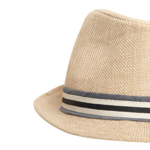 Borsalino met gevlochten chambray voor babyjongen 