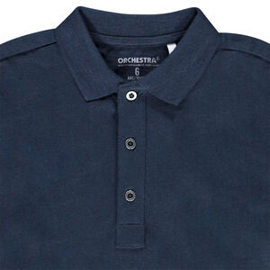 Poloshirt lange mouwen van katoen voor jongens 