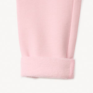 Set van 2 fleecelegging voor meisjes, één effen en één met allover print 