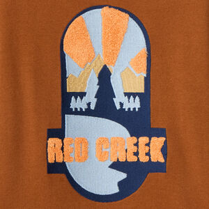 Sweatshirt in fleece met fantasieborduring voor jongens 