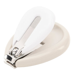 grijze metalen nagelknipper voor baby 