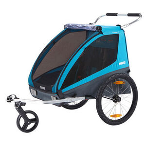 Remorque pour Vélo Coaster XT biplace - Blue 