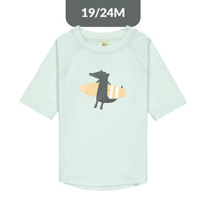 T-shirt Rashguard UV50+ 19-24M Crocodile Sea Foam 