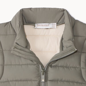 Donsjas zonder mouwen, effen kleur, voor babyjongens 