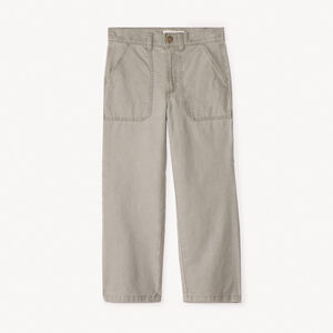 Pantalon droit en toile unie pour garçon 