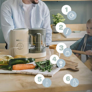 Babycook Neo stoomkoker en mixer Grey-White 