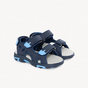 Blauwe klittenbandsandalen voor jongens 