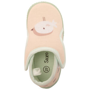 Chaussons bottillons velcro print oiseau pour bébé fille 
