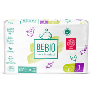 Ecologische luiers Maat 1 Pasgeborene 2 tot 5kg - 27 luiers 
