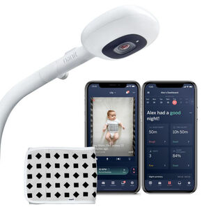 Babyfoon Video Pro + Ademhalingssyteem + Vloerstandaard camera Wit 