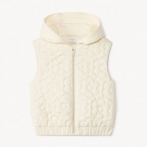 Doudoune sans manches matelassée fleurs pour fille 