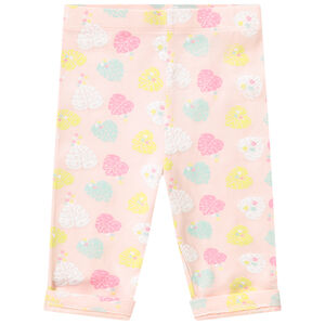 Corsaire in jersey met fantasieprint voor baby meisje 