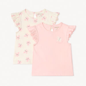 Lot de t-shirt manches courtes fantaisie pour bébé fille 