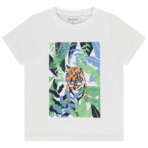 T-shirt korte mouwen print fantasie voor jongen 