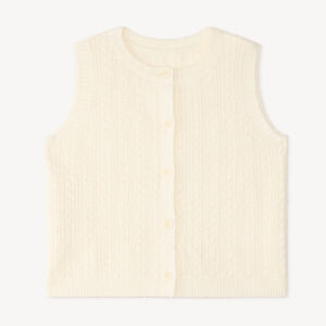 Gilet voor meisjes van fantasie brei zonder mouwen 