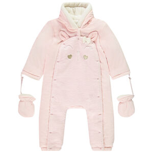 Pilotenpak konijn van fluweel voor babymeisjes met verschillende afwerkingen per leeftijd 