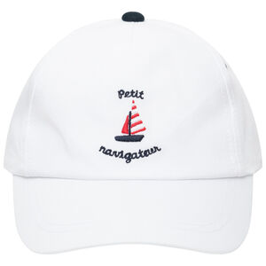 Casquette unie avec motif marin pour bébé garçon 