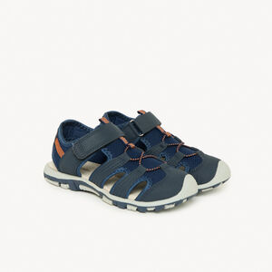 Sandales velcro avec élastiques bicolores pour garçon 