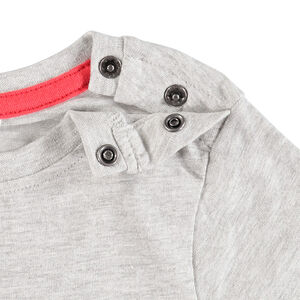 Setje van T-shirt met SmileyWorld-print en gestreepte short met zak 